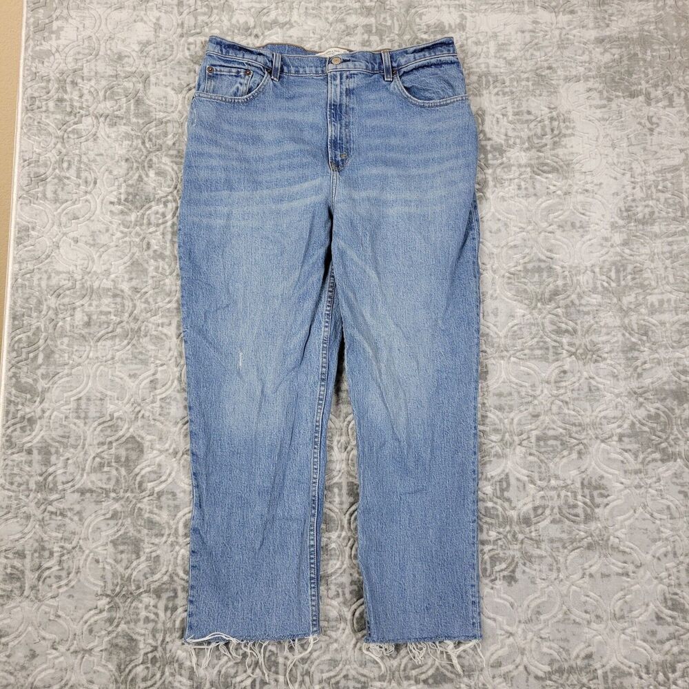Abercrombie & Fitch Jeans Womens 16 Long 90s Straight Ultra High Rise Curvy Love